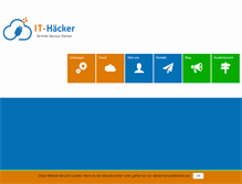 Tablet Screenshot of it-haecker.de